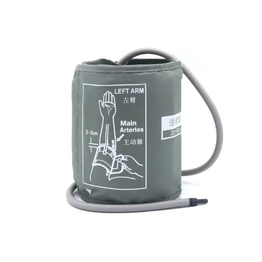 [SC7611G] Brazalete para Lector Digital BP Monitor Adult Blood Pressure Cuff Single Tube With Bag 22-30cm Gray